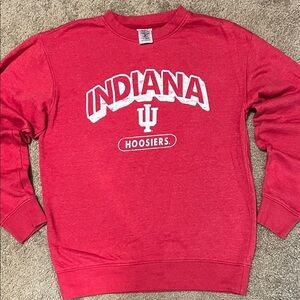 Rivalry Threads IU Hoosiers Red Crewneck Sweater Size S